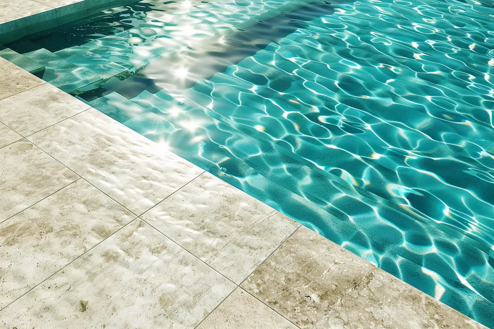 Fuite au niveau d'une piscine