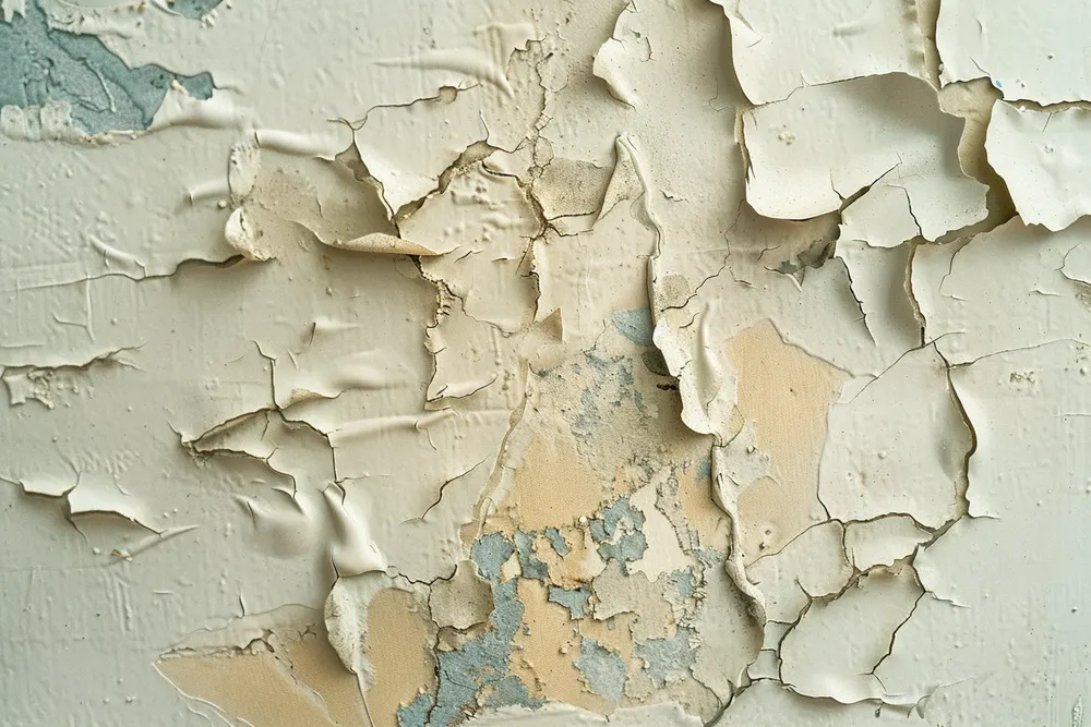 Peinture cloquée par l'humidité